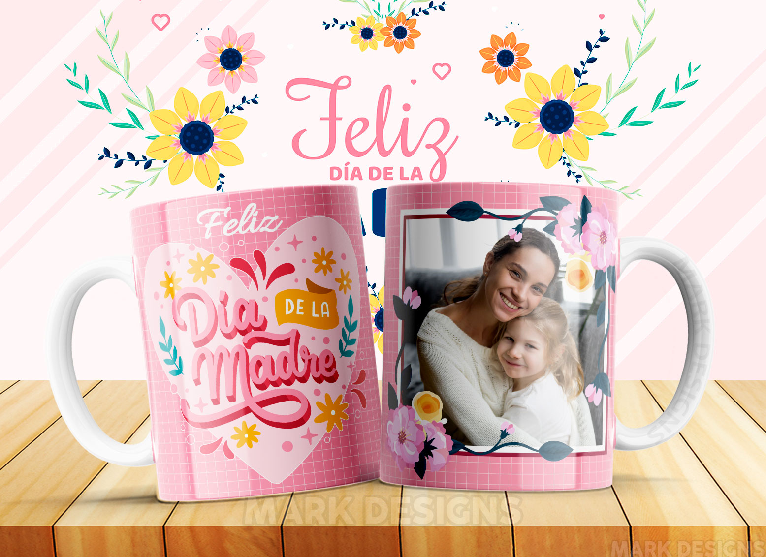 Plantillas para tazas Día de la Madre - Pack Gratis Vol. 2