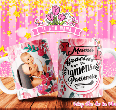 Plantillas para tazas Día de la Madre - Pack Gratis Vol. 3