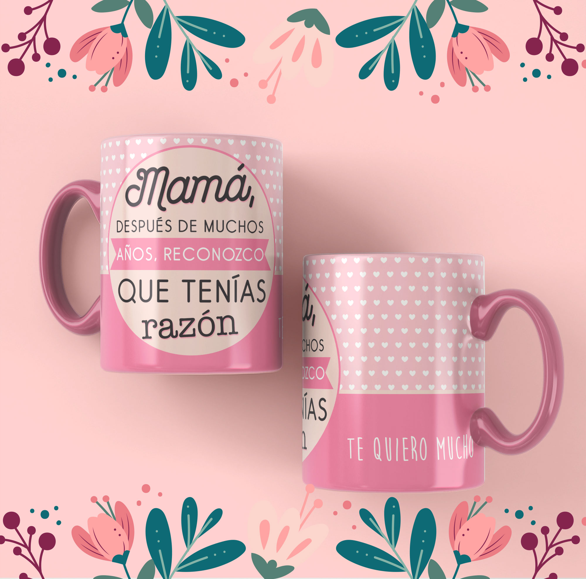 11 Plantillas para Tazas con Frases Mamá - Pack Editable PSD Vol. 1 - Imagen 2