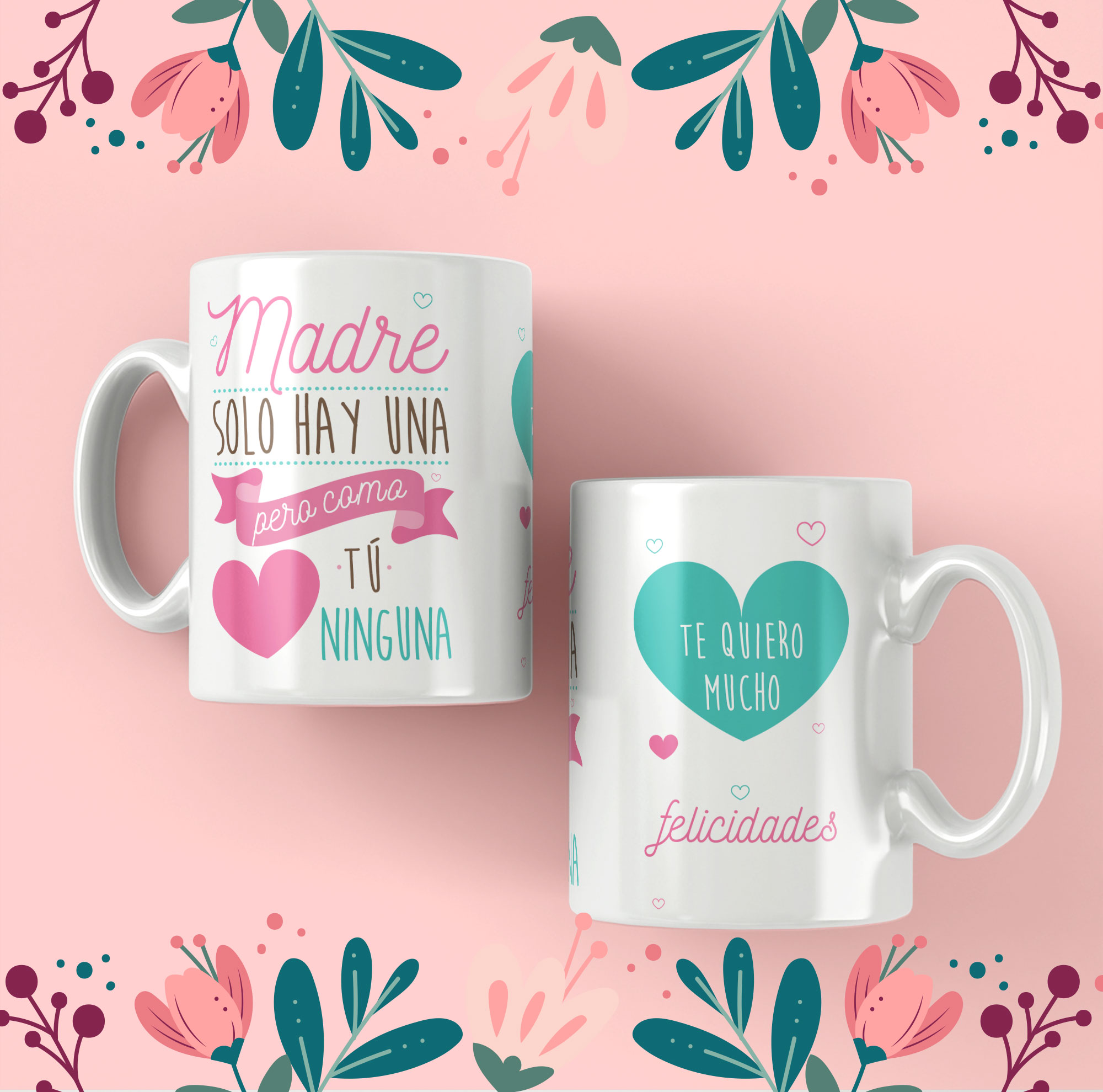 11 Plantillas para Tazas con Frases Mamá - Pack Editable PSD Vol. 1 - Imagen 6