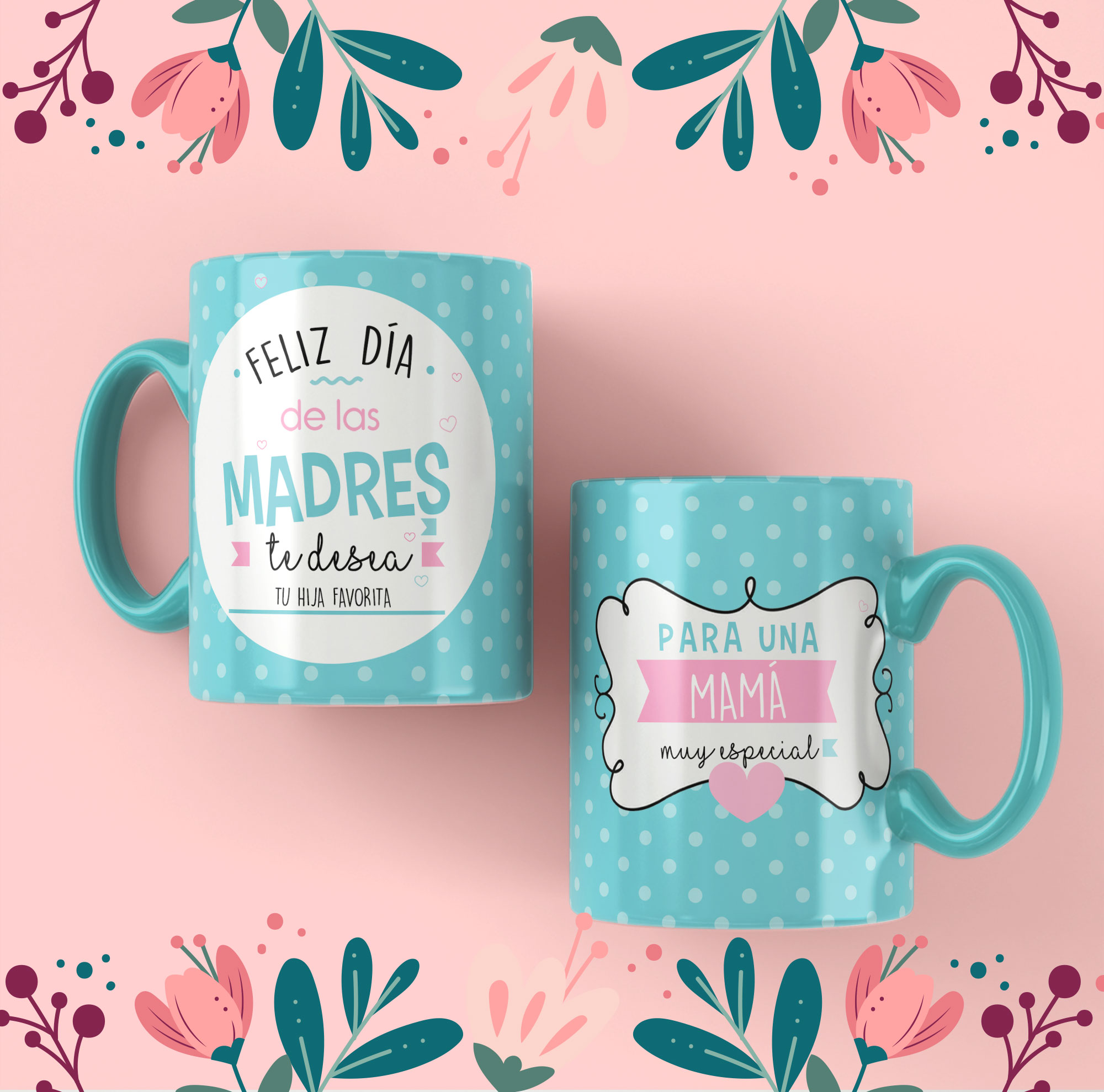 11 Plantillas para Tazas con Frases Mamá - Pack Editable PSD Vol. 1 - Imagen 8