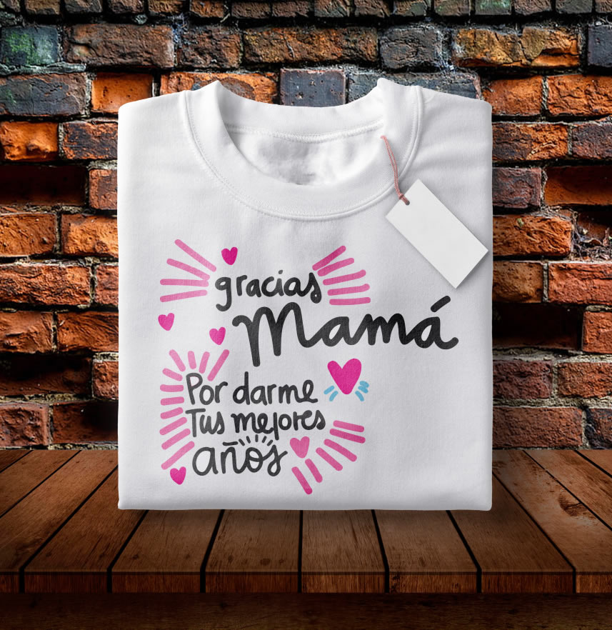 6 Plantillas para Camisas Día de la Madre - Pack Vectores Vol. 1